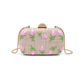 Kayden Evening Bag, Pink Natural
