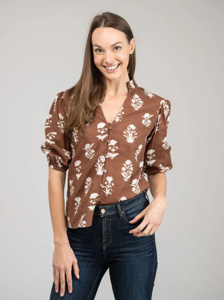 LILY TOP, CHOCOLATE FLOWER