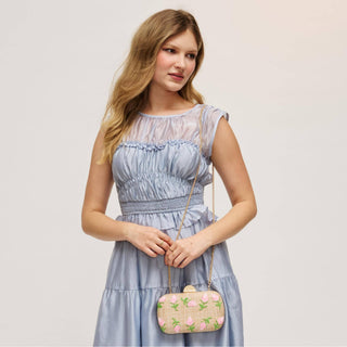Kayden Evening Bag: Pink Natural