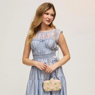 Kayden Evening Bag, Pink Natural