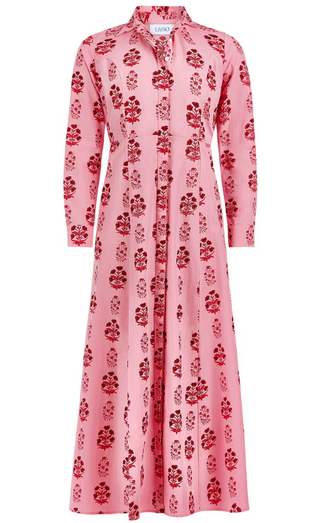 CLASSIC SHIRTDRESS, SCARLET BLOSSOM