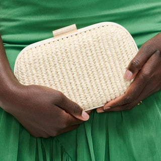 Alix Evening Bag, Ivory