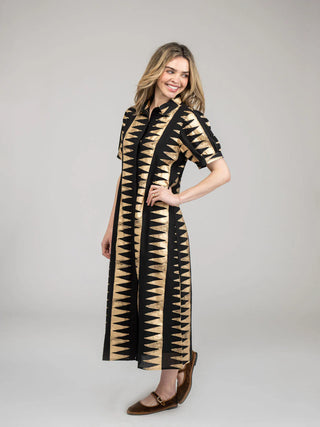KRIS DRESS, EDGY BLACK