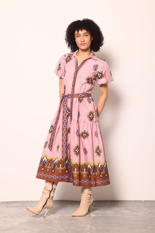 DELLA DRESS, FLORAL MOTITS