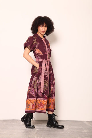 DELLA DRESS, WINE FLORA