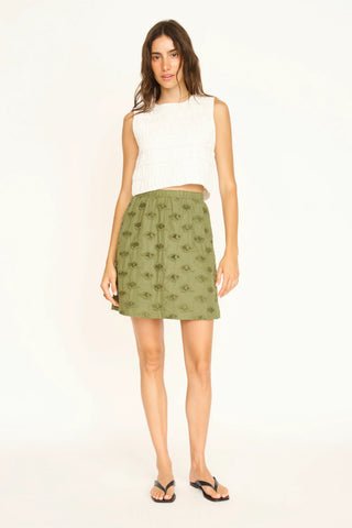 AZUA SKIRT, DILL OYSTER EYELET