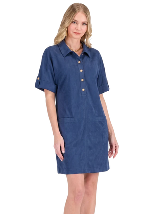 POCKET DRESS, SAPPHIRE